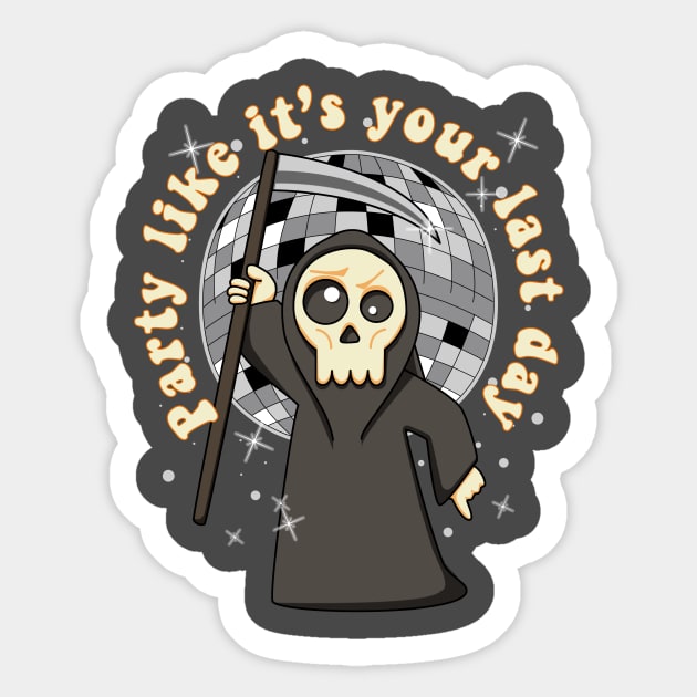 Saturday Death Sticker by DingulDingul